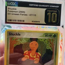 Shuckle 47/115 Unseen Forces EX CGC PRISTINE 10 Pokemon TCG 2005 Card English - Image 2