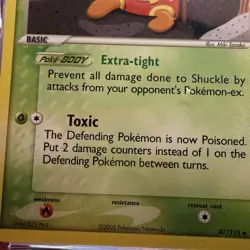 Shuckle 47/115 Unseen Forces EX CGC PRISTINE 10 Pokemon TCG 2005 Card English - Image 5