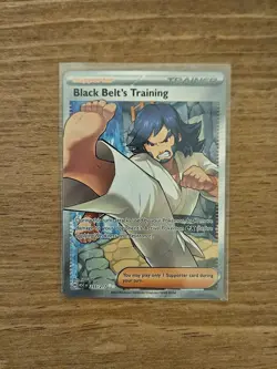 Black Belt's Training 255/217 Ultra Rare Holo Card - Pokemon Ascended Heroes NM - Image 1