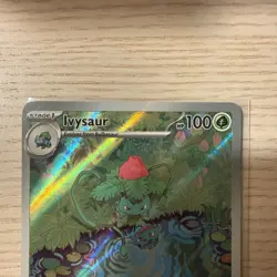 Pokemon Ivysaur Illustration Rare Holo Card Scarlet & Violet 151 167/165 100 HP - Image 4