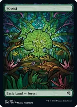 ~ Forest (Showcase) ~ NM Foil ~ Dominaria United ~ MTG ~ - Image 1