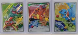 Pokemon First Partners Illustration Collection Kanto Region (3 Cards) - Image 1