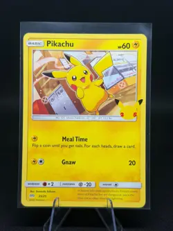 Pikachu McDonalds Pokemon Promo Card 25/25 - 25th Anniversary NON HOLO - Image 1
