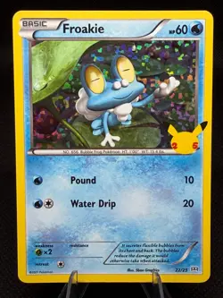 Froakie 22/25 Holo McDonald’s 25th Anniversary 2021 Pokemon Card - Image 1