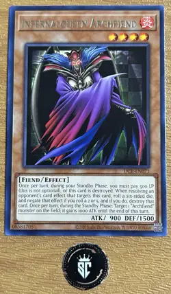 Yugioh! - Infernalqueen Archfiend - DCR-EN071 - Rare - Dark Crisis - Unlimited - Image 1