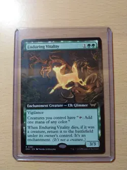 Enduring Vitality Extended Art, Duskmourn House Of Horror #381, MTG Magic - Image 1