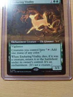 Enduring Vitality Extended Art, Duskmourn House Of Horror #381, MTG Magic - Image 2