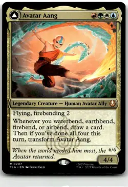 MTG Avatar Aang // Aang, Master of Elements Avatar: The Last Airbender TLA #207 - Image 1