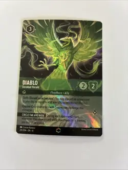 Diablo Devoted Herald Enchanted Disney Lorcana Pack Fresh Into Protection - Image 1