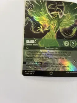 Diablo Devoted Herald Enchanted Disney Lorcana Pack Fresh Into Protection - Image 4