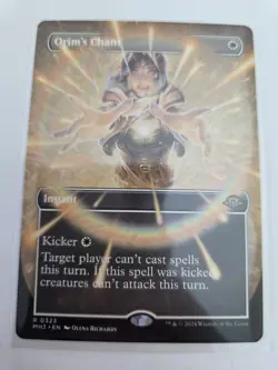 mtg, Orim's Chant (Borderless) Modern Horizons 3 Regular NM - Image 1