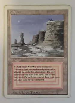 Plateau Revised MTG English Dual Land Moderately Played Free Shipping Auction - Image 1