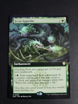 Feral Appetite (Extended Art) Rare MTG Secrets of Strixhaven Commander - Image 1