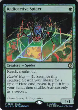 Radioactive Spider Promo - Foil - Universes Beyond: Spider-Man - 285 NM - Image 2
