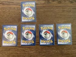 Pokemon TCG Energy Cards Lot 5 Mixed Types Fighting Water Grass Fire 2000 - Image 2