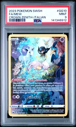 Pokemon PSA 9 Mew #GG10 Full Art Zenit Regale 2023 Italiano - Image 2