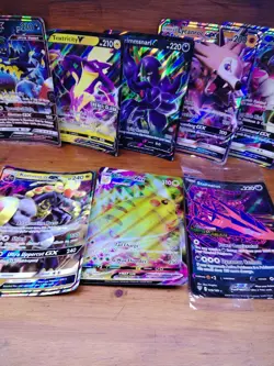 Pokemon Cards Jumbos Over Sized Cards Pikachu Vmax and More ×8 cards. - Image 1
