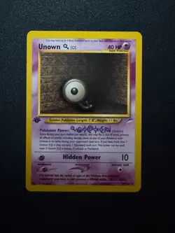 Pokemon Unown Q 59/105 Neo Destiny 1st Edition - Image 1