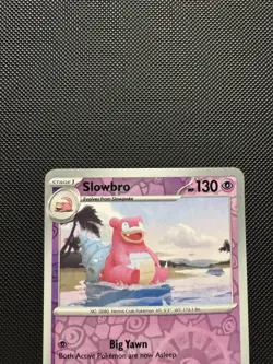 Pokemon TCG Slowbro 080/165 Sv: Scarlet & Violet 151 Reverse Holofoil Near Mint - Image 2