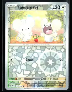 2023 Scarlet & Violet Tandemaus #159 Reverse Holo Pokemon Card - Image 1