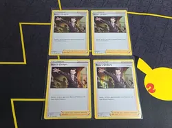 Pokemon TCG - Playset (4) Boss's Orders 154/192 NM (Giovanni) (Rebel Clash) - Image 1