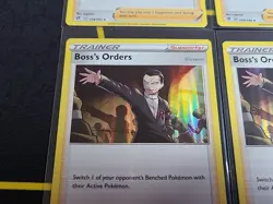 Pokemon TCG - Playset (4) Boss's Orders 154/192 NM (Giovanni) (Rebel Clash) - Image 2