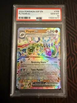 Pokemon 2024 SSP En-Surging Sparks #106 Flygon EX PSA 10 - Image 1