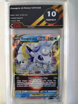 Carte Pokemon Francais Goupix de Alola VSTAR (SIT 034) Tempete A CGG 10 26780080 - Image 1