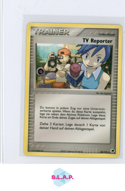 TV REPORTER POKEMON 82/101 2007 EX DRAGON FRONTIERS GERMANY - Image 1