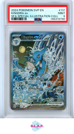 KINGDRA EX SFA SPECI4L ILL COLL POKEMON SVP EN-SV BLCK STR PRM 2024 131 PSA 9 - Image 1