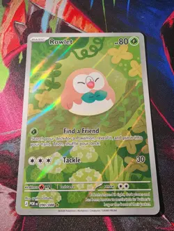Pokemon Perfect Order Rowlet Illustration Rare 090/088 - Image 1