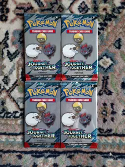 Pokemon TCG S&V Journey Together Fun Pack Booster x4 Packs Sealed/New Boosters - Image 1