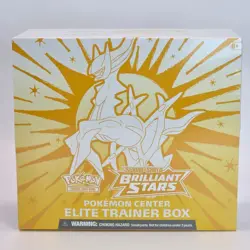 Sealed Brilliant Stars Pokemon Center Elite Trainer Box Exclusive SWSH09 ETB - Image 1