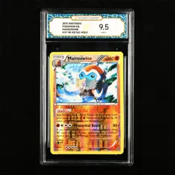 TQG 9.5 Mint+ 2015 Pokemon ENG Mamoswine #XY-87 82/162 HOLO - Image 1