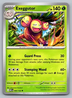 Pokemon TCG ME01: Mega Evolution Exeggutor 005/132 - Image 1