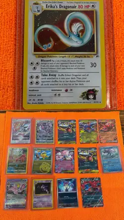 Pokemon Erikas Dragonair Holo - Gym Heroes - 4/132 PLUS EXTRA - Image 1