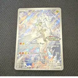 Pokemon N's Reshiram Journey Together Illustration Rare 167 Stamped - Image 1