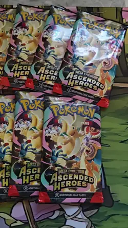🌟🌟 Pokemon TCG Ascended Heroes🌟🌟Single Booster Pack New And 🍀🍀🍀Sealed🍀🍀 - Image 2