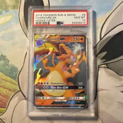 Pokemon Charizard GX 9/68 Hidden Fates Ultra Rare Holo GX PSA 10 - Image 1