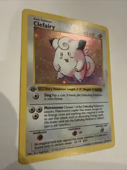 Pokemon TCG Clefairy 1st Edition shadowless Holo Rare 5/102 Base Set 1999 - Image 4