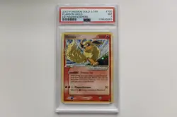 2007 POKEMON EX POWER KEEPERS GOLD STAR #100 FLAREON-HOLO PSA 7 - Image 1