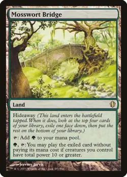 Mosswort Bridge Commander 2013 HEAVILY PLD Land Rare MAGIC MTG CARD ABUGames - Image 1