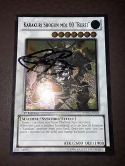 Yu-Gi-Oh! Karakuri Shogun Mdl 00 “Burei” (Signed) -STBL- Ultimate Rare- 1st NM! - Image 1