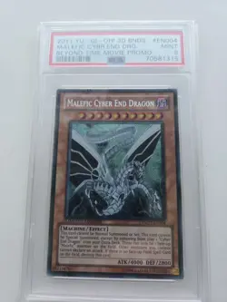 Malefic Cyber End Dragon YMP1-EN004 Secret Rare Yugioh PSA 9 - Image 1