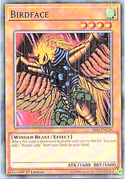 Birdface SS02-ENC08 Yu-Gi-Oh! Light Play 1st Edition - Image 1