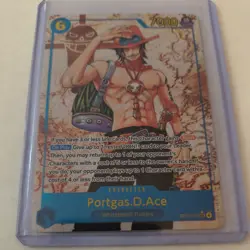 One Piece Carrying on His Will Portgas D Ace Alt Art OP13-119 SEC - Image 1