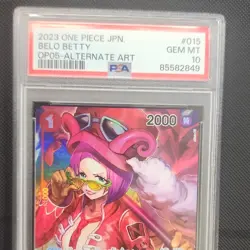 Namco One Piece Belo Betty Alternate Art Foil OP05-015 Awakening Rare PSA 10 - Image 1