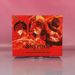 ONE PIECE 3RD ANNIVERSARY SET WITHOUT PROMOS ACE LUFFY SABO 2025 OVP SEALED JP - Image 1
