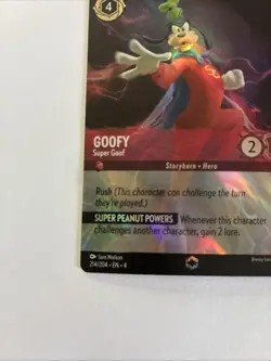 Goofy Super Goof Enchanted Disney Lorcana Pack Fresh And Into Protection - Image 4