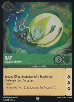 Cold Foil Ray - Easygoing Firefly 92/204 Common Disney Lorcana - Image 1